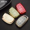 Plating Tpu Car Key Case Shell Cover Fob For Hyundai Tucson Sonata Santa Fe Elantra Accent Solaris Verna Ix25 Ix35 I20 I30 I40