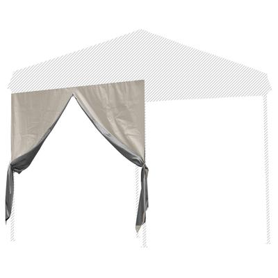 FIELDOOR Tarp Tent with Dedicated Side Sheet Entrance Type Available In Steel and Aluminum 2.0x2.0m (Side Curtain) [Light Beige] (G03 Model)