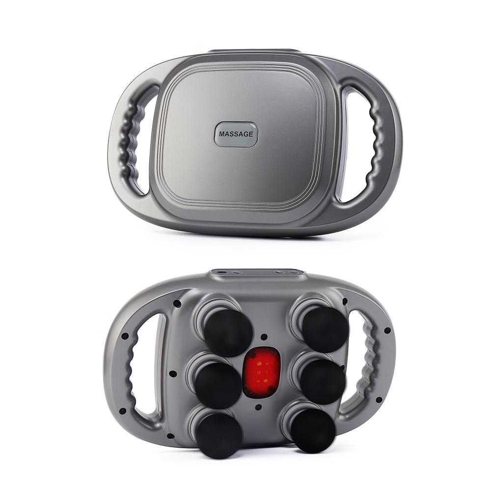 

Массажный пистолет для фасции Шестиголовочный для расслабления мышц Беспроводной массажер для талии, спины и тела Глубокая высокочастотная вибрация с 9 режимами