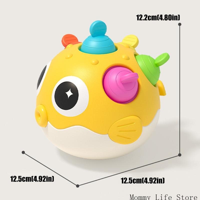Colorful Baby Wobble Toy With Sound And Rounded Plastic Motion Play Toy For Infants And Toddlers In Family Use Each Day I