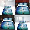 Football Star Bedding Set With Active Print For Modern Home Decor
