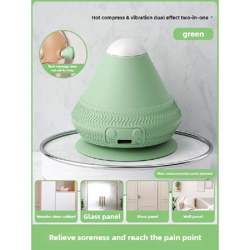 Silicone Massager Ball USB Rechargeable Vibrating Massage Ball Fitness Muscle Waist Back Relaxation Massager For Pain Relief