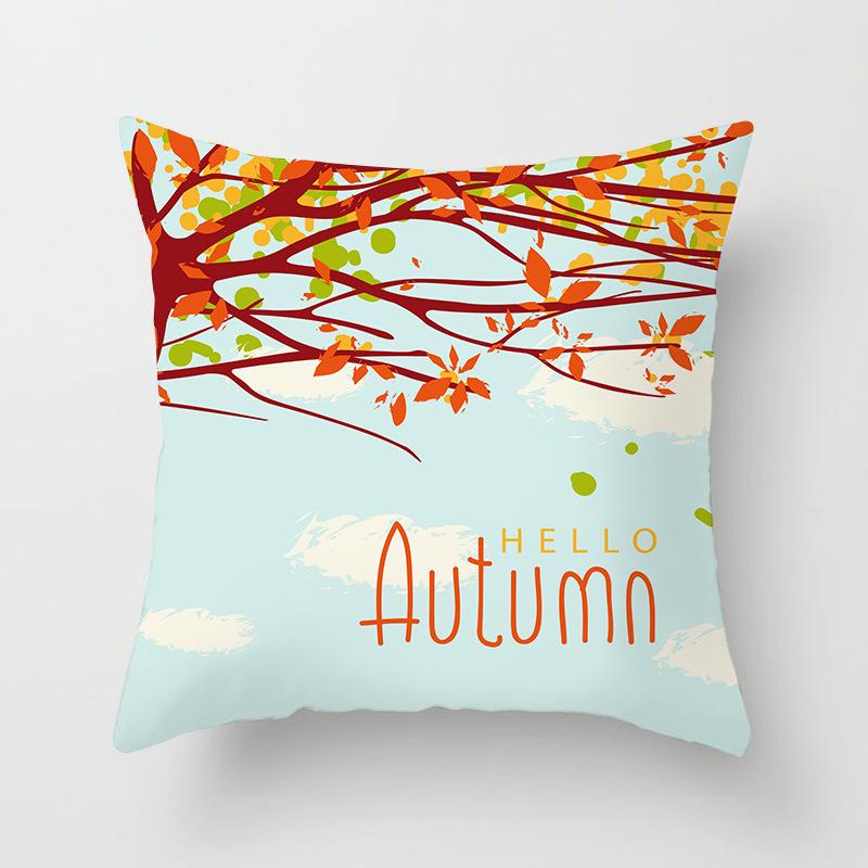 New Autumn Maple Leaf Pillowcase Home Sofa Cushion Pillowcase
