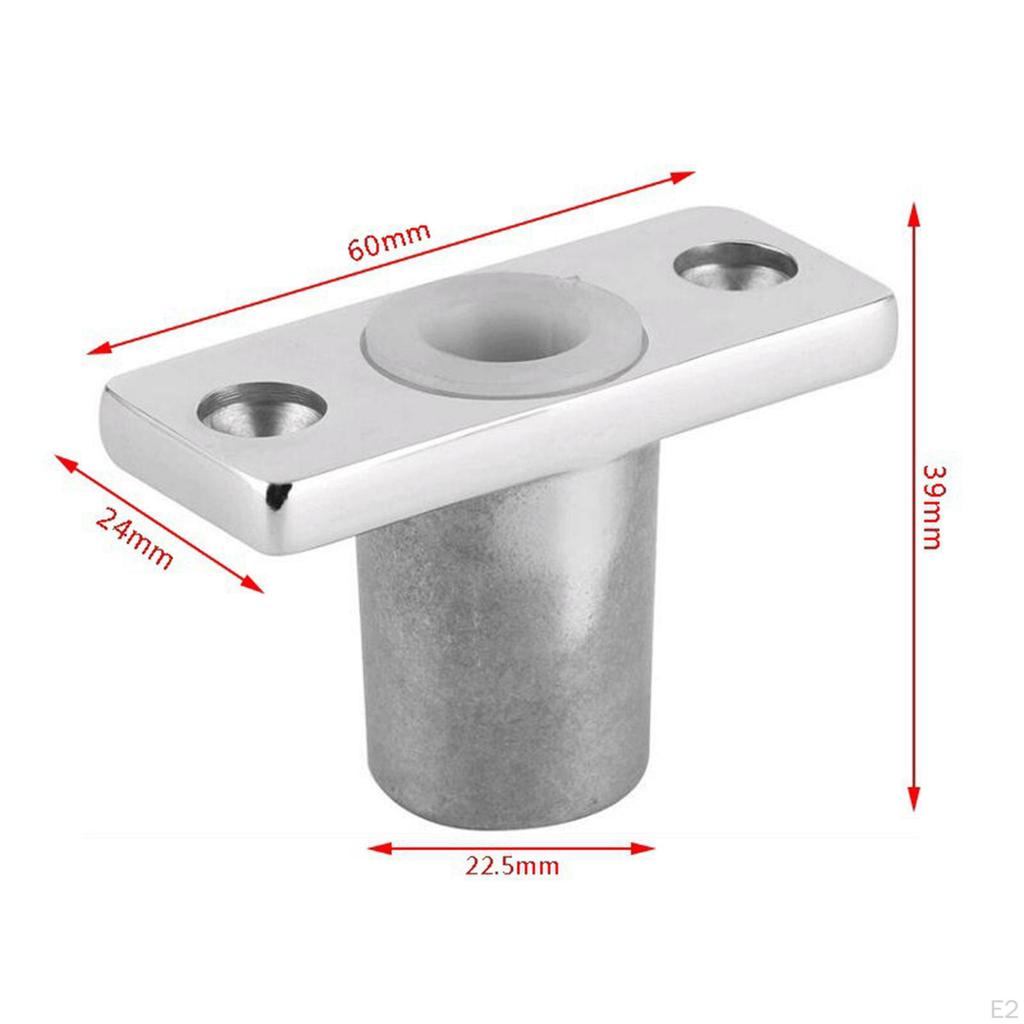 Oar Lock Holder T Shaped Replace Accessories Stainless Steel Marine Socket