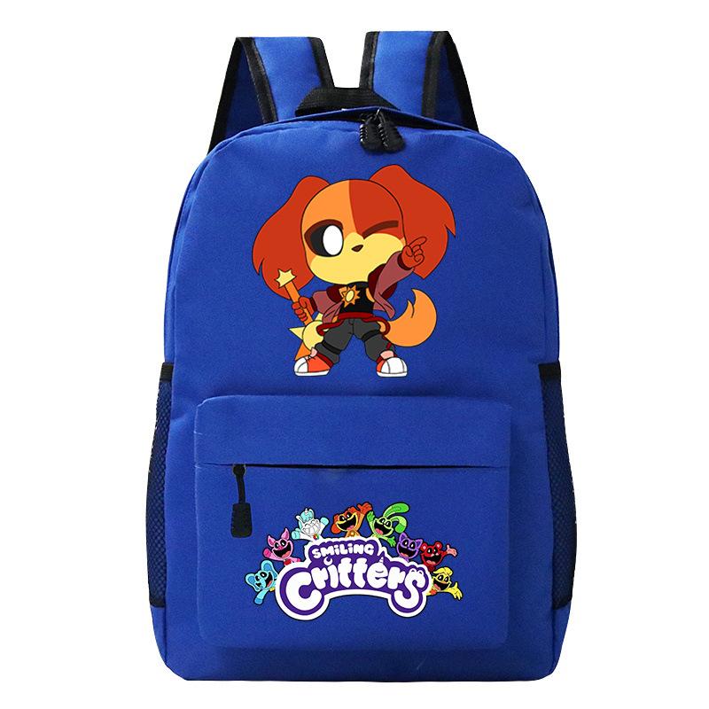 Smiling Critters Smiling Animals College Style Boys And Girls Junior High School Students School Bag Casual Backpack