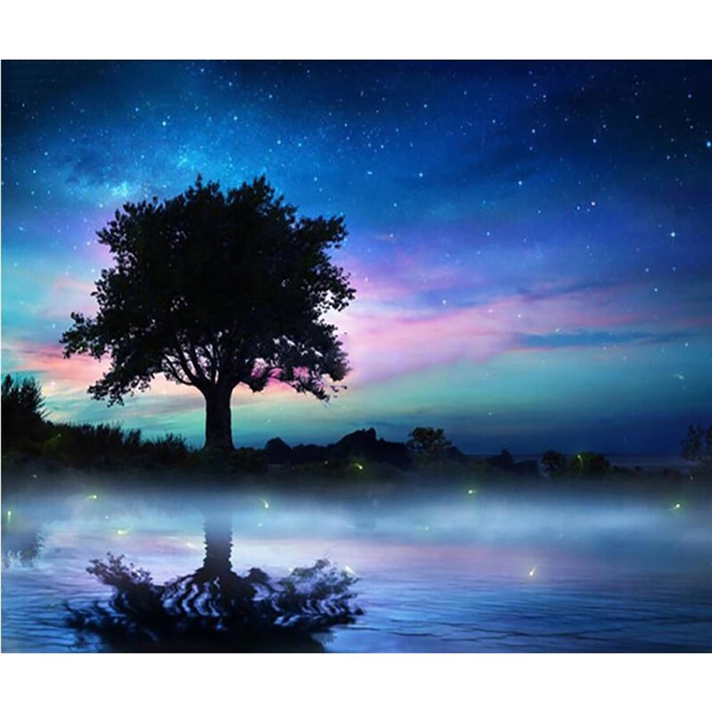 

Набор алмазной мозаики 5d 20X30CM светло-синий