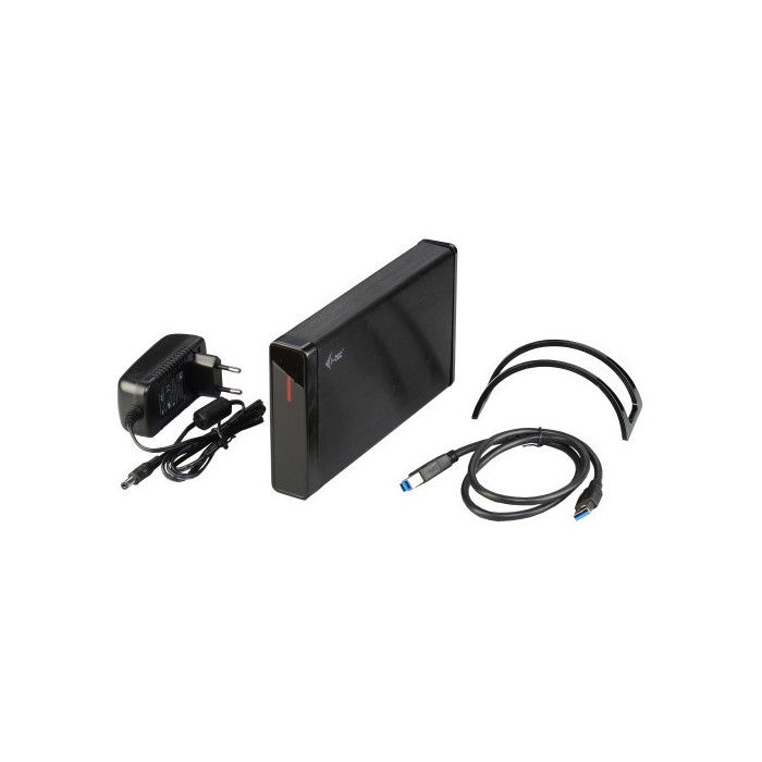 Boîtier Disque Dur - I-TEC - MySafe - USB 3.0 - SATA 6Gb/s - Aluminium - Noir