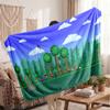 Warm Flannel BlanketTerraria Soft Cozy Throw Blanket for Bedroom Couch