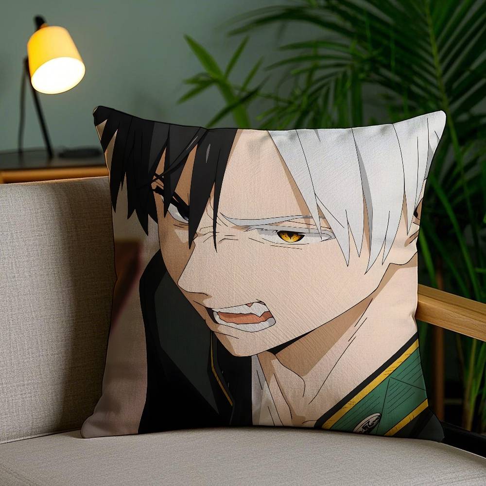 Anime W-Wind B-Breaker Kissenbezug Milbendicht Unsichtbarer Reißverschluss Sofa Bett
