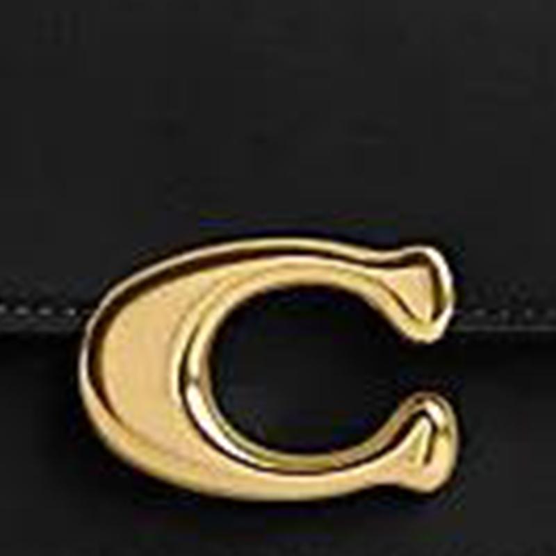 COACH IDOL Cow Leather Portable Crossbody Bag, Shoulder Bag Medium Women's Black CP120-B4BK