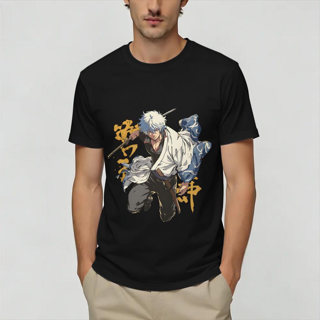 GGintamas T Shirt Unisex Cotton Amazing TShirt Round Neck Tees Short Sleeve Clothing Printed