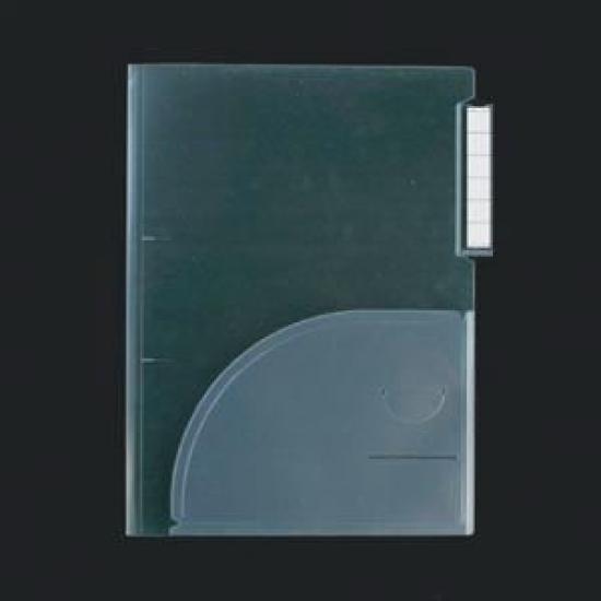 Yamaguchi Kogyo Medical Record Holder A4 Vertical Clear with Index Tabs 50 Sheets YG-65 зелёный