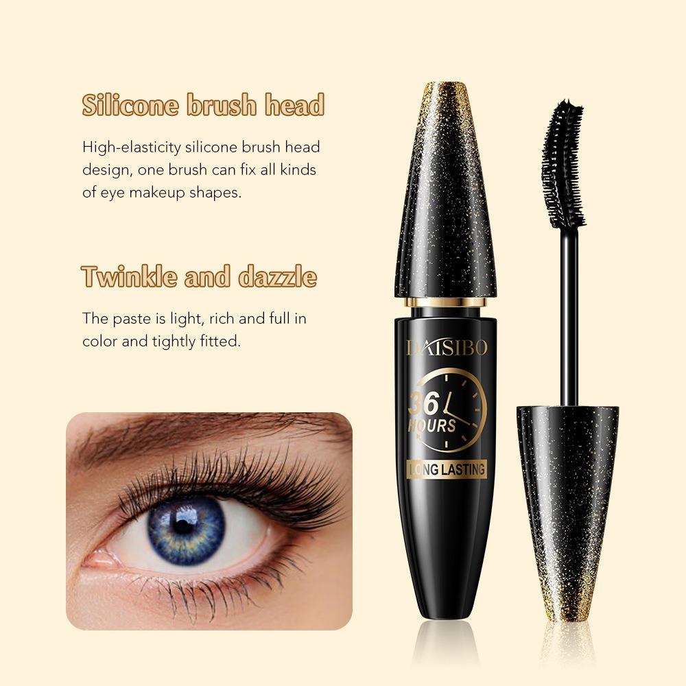 36 Hours Anti Halo Dyeing Mascara Extend Dense Mascara Golden Star Eye Black Stage Makeup