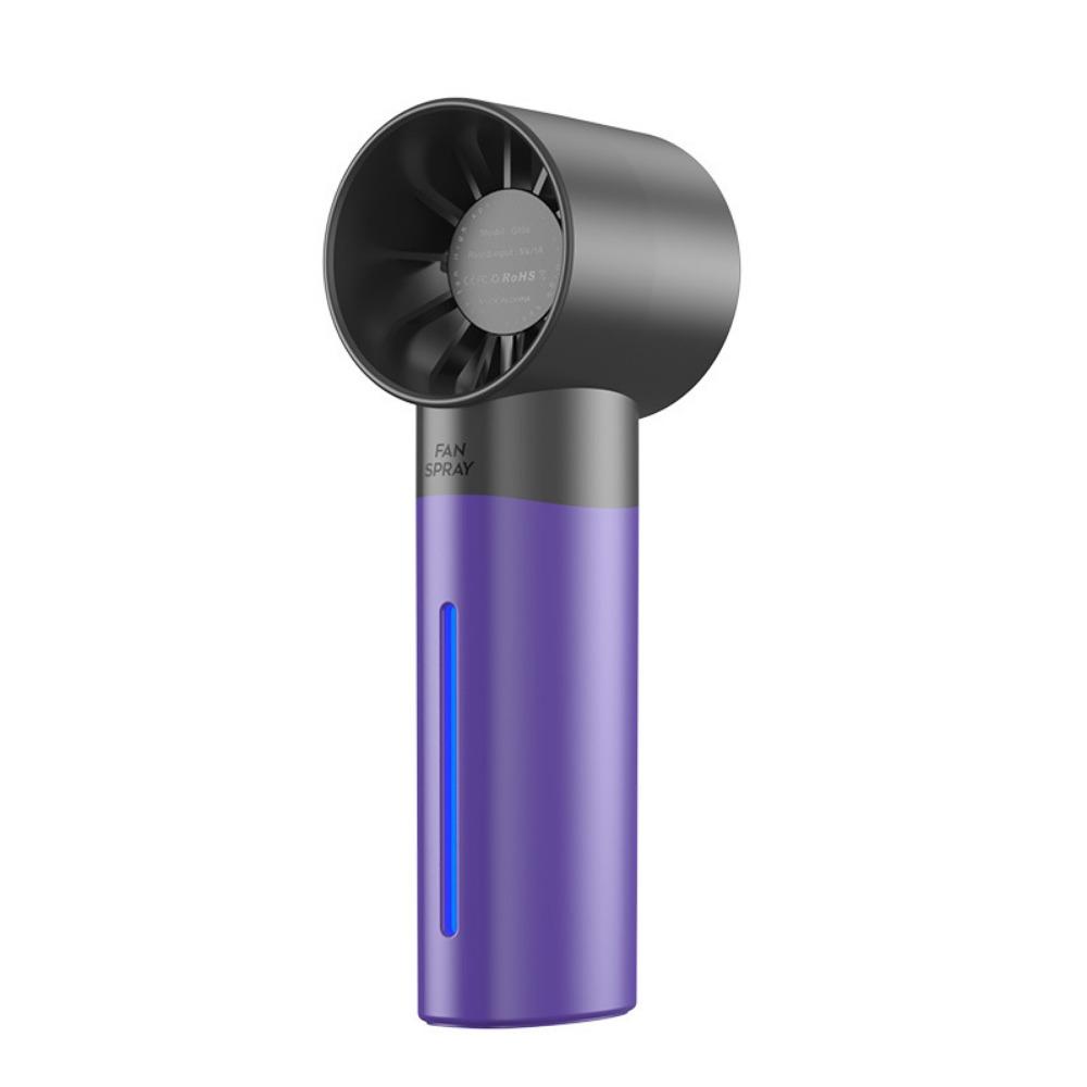

Rechargeable High-speed Spray Fan 5 Speed Adjustable Small Desktop Fan For Work and Study фиолетовый