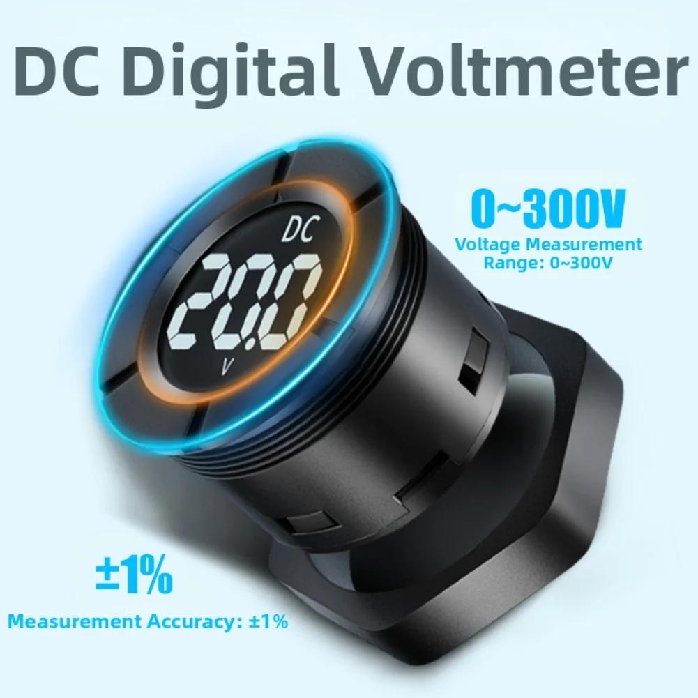 Digital LCD Voltmeter DC 0 300V Voltage Indicator with Large Font Display for LED System Solar and Vehicle Applications
