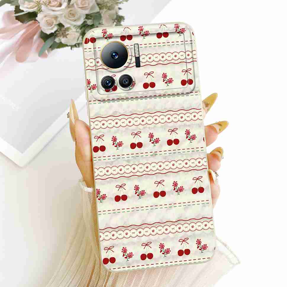 For Infinix Note 12 VIP Case Cute Cat Cartoon Flower Silicone Cover For Infinix Note12 VIP 12 Vip X672 6.7" Phone Cases Coque