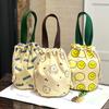 New Canvas Bundle Portable Tote Bag Thermos Cup Braised Cup Protective Bag Thermal Insulation Bucket Bag Handheld Mom Bag