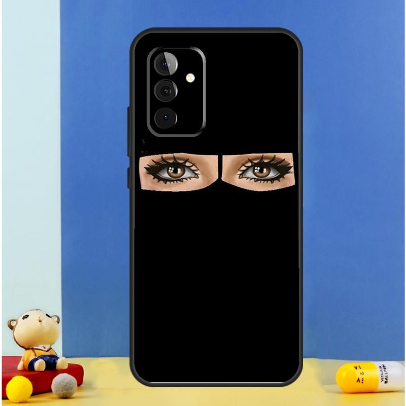 Hijab Face Muslim Islamic Woman Gril Eye Case For Samsung Galaxy A55 A35 A15 A36 A16 A26 A56 A53 A32 A52 A33 A13 A14 A34 A54 A17