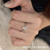 s9Silver French-style Natural Pearl Ring, a Delicate and Understated Design for Women, Adjustable and Versatile