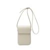 Solid color simple casual vertical mobile phone bag temperament versatile high texture shoulder messenger bag women's bag