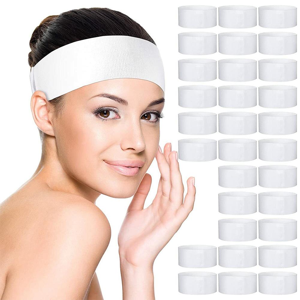 100 KS Beauty Salon Make-up Čelenka do vlasů Netkaná Měkká Péče o pleť Čelenka do vlasů Elastická Spa Čelenka na hlavu Obličejové Čelenky pro Ženy Dívku