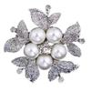Fashion Pearl Studded Diamond Brooch Elegant Alloy Rhinestone Brooch Women's Clothing Accessories New Jewelry Brooche