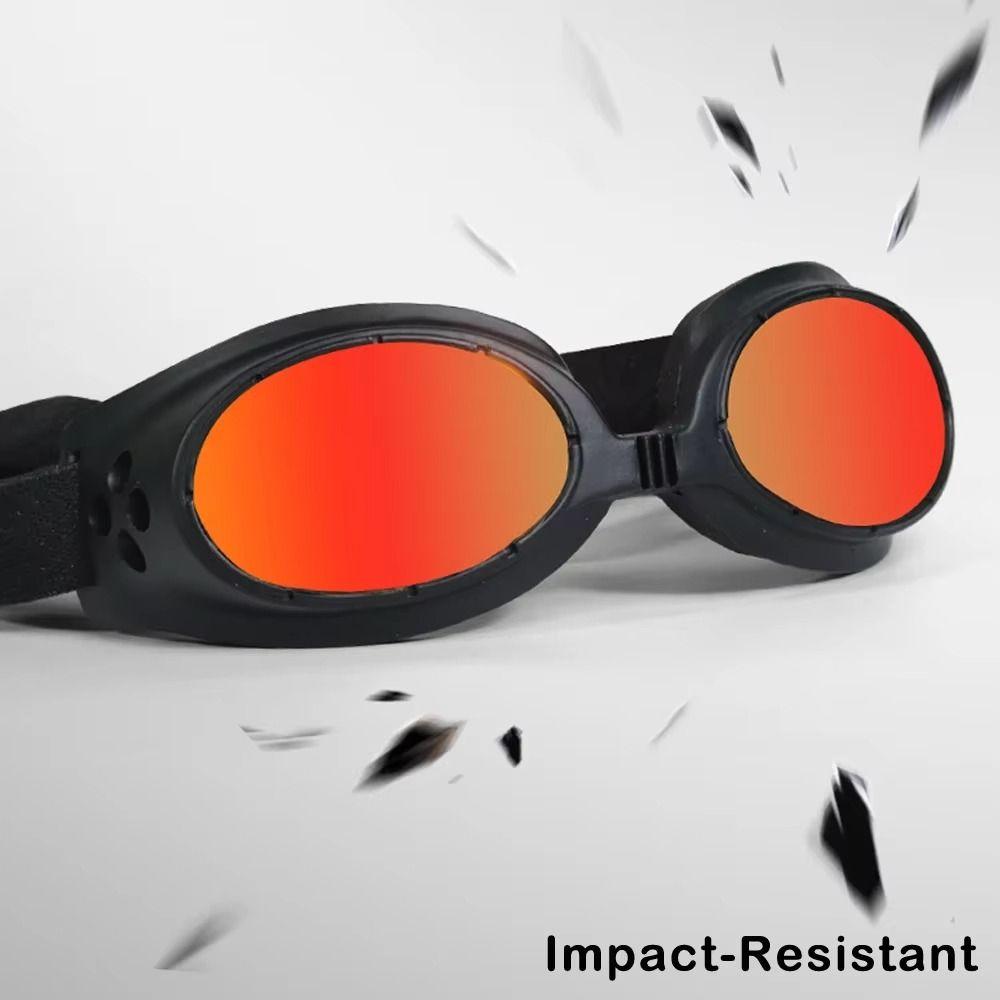 UV400 Protection Dog Sunglasses Windproof Design Impact-Resistant Doggie Goggles comfortable to wear Clear Vision Cat Eyewear