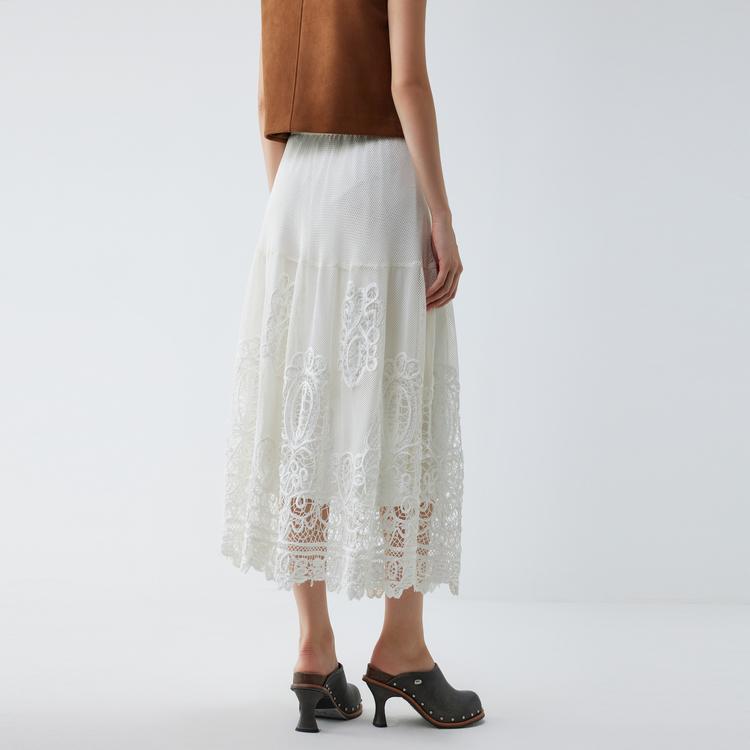 Elle Fashion Simple Versatile Casual Long Skirt Women skirts ER52262