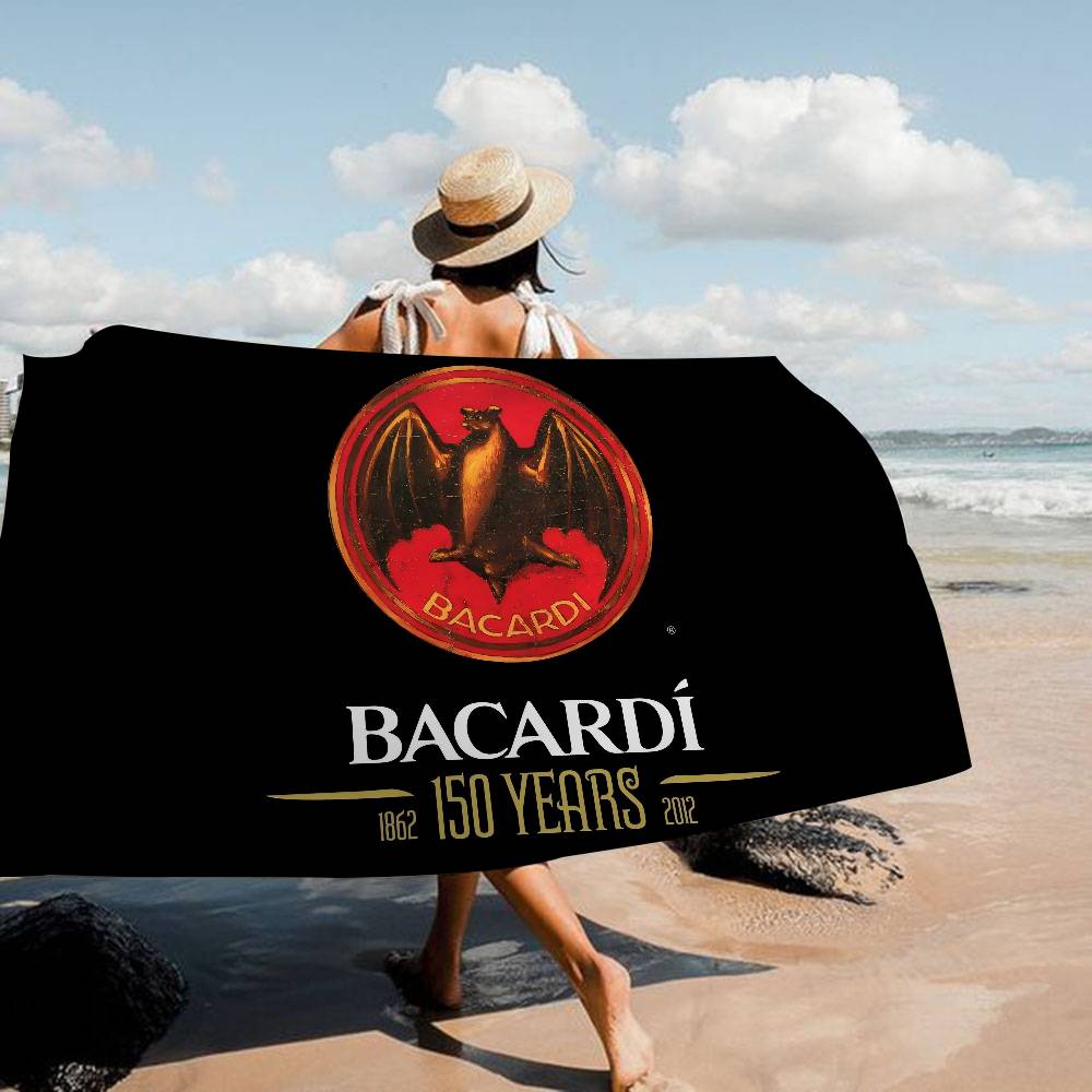 B-Bacardis Rum Große Mikrofaser Strandtücher Schnelltrocknendes Handtuch Sand Strandtücher Poolhandtuch für Reise Schwimmbad Yoga