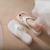 Beach flip-flops high-end women's summer new platform slippers non-slip fashion toe sandals