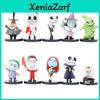 High-quality Nightmare Before Christmas Skull Jack Action Figure Pvc Material 10-piece Assorted Color Set
