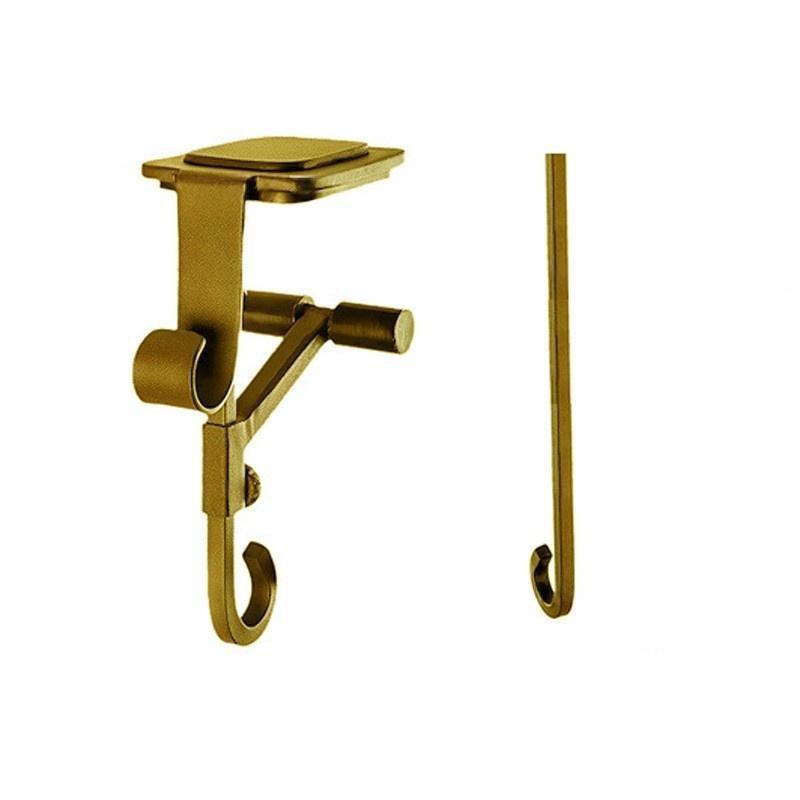 Adjustable Telescopic Christmas Stocking Holder - Metal No-Punch Hook for Home