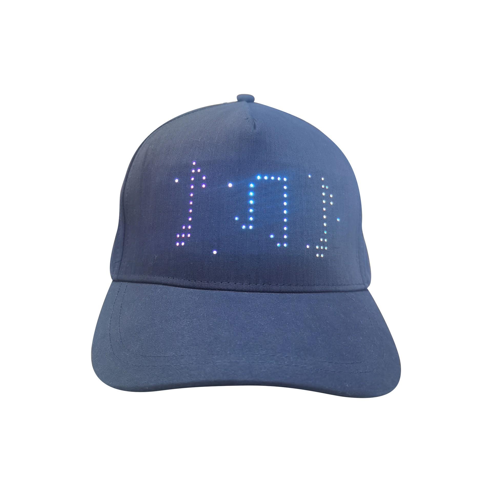 Multicolor LED Display Hat with Bluetooth App for Dance Parties