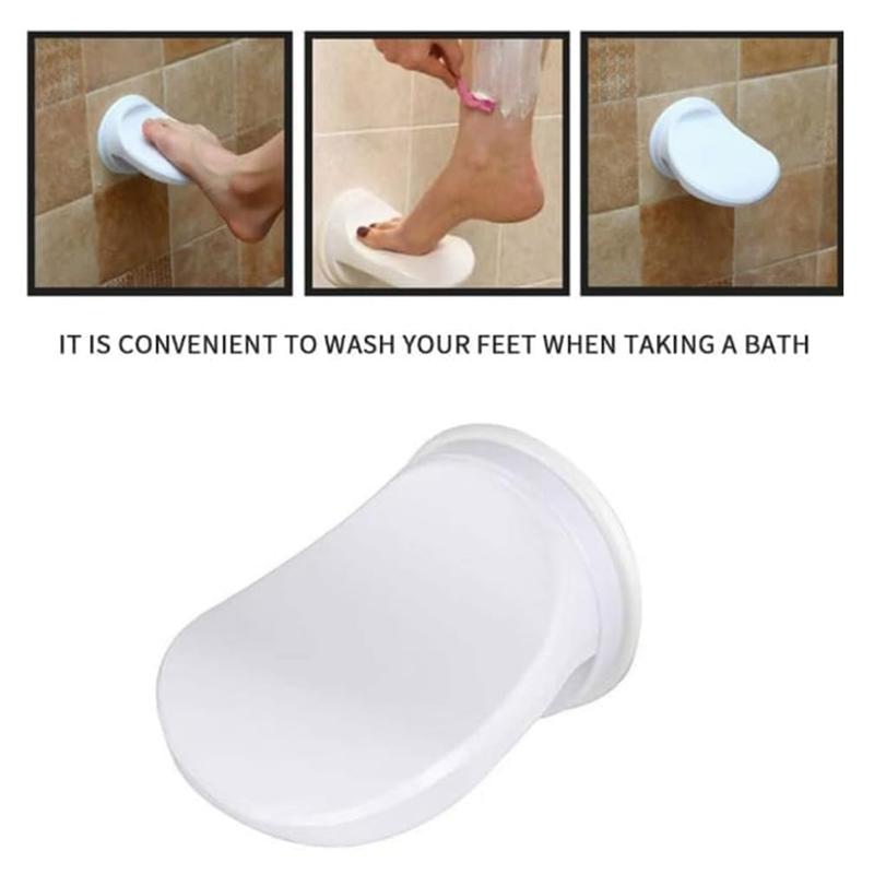 Shower Step,Handles, Suction Cups& Suction Foot Rest- 2Pcs Bathtub Step Stool Portable Shower Bench