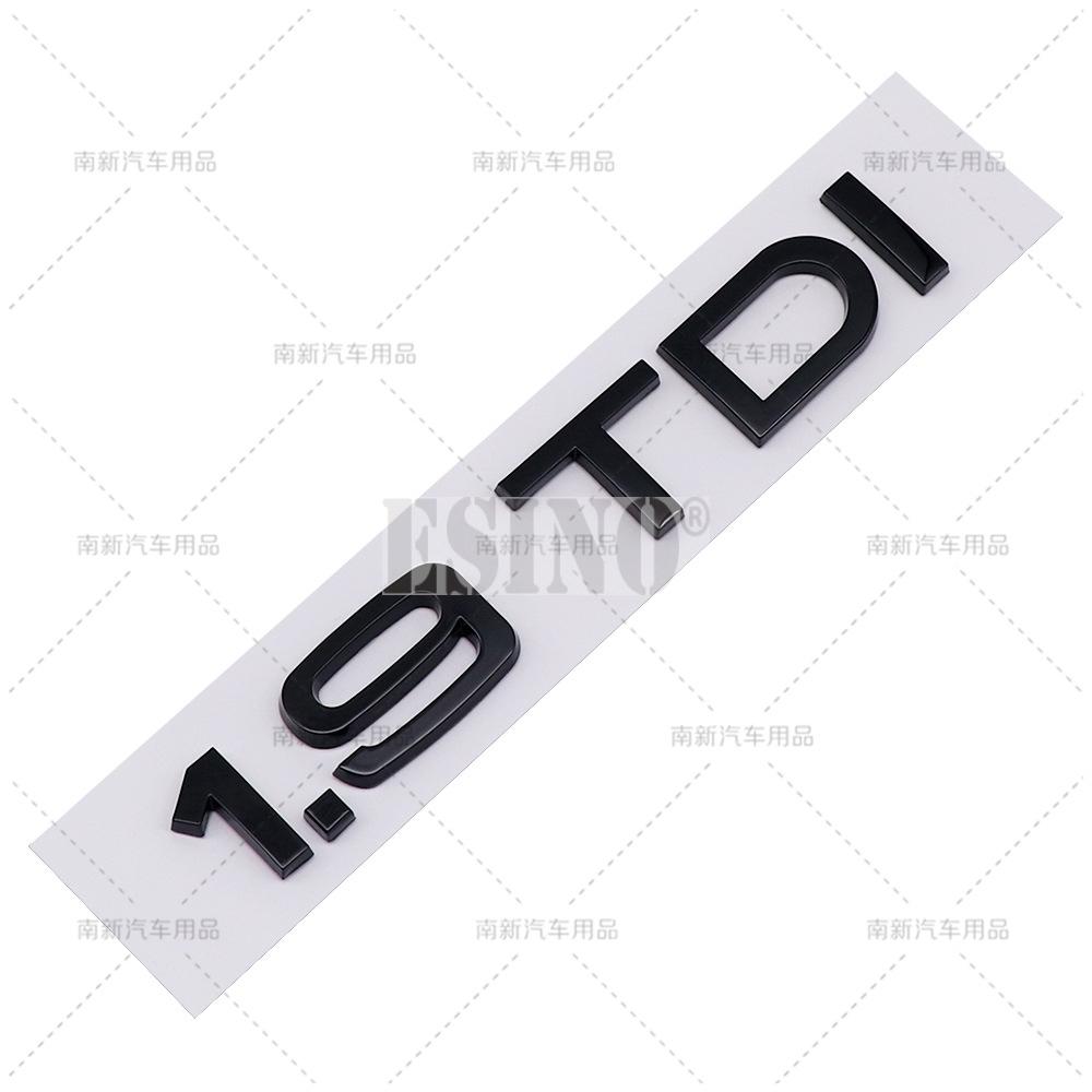 ABAB1 3D 1.6 1.9 2.0 3.0 4.0 TDI Car Trunk ABS Badge Emblem For Car Rear Tailgate Adhesive Badge Sticker for A4 A5 A6 A7 A8 Q3 Q5 Q7