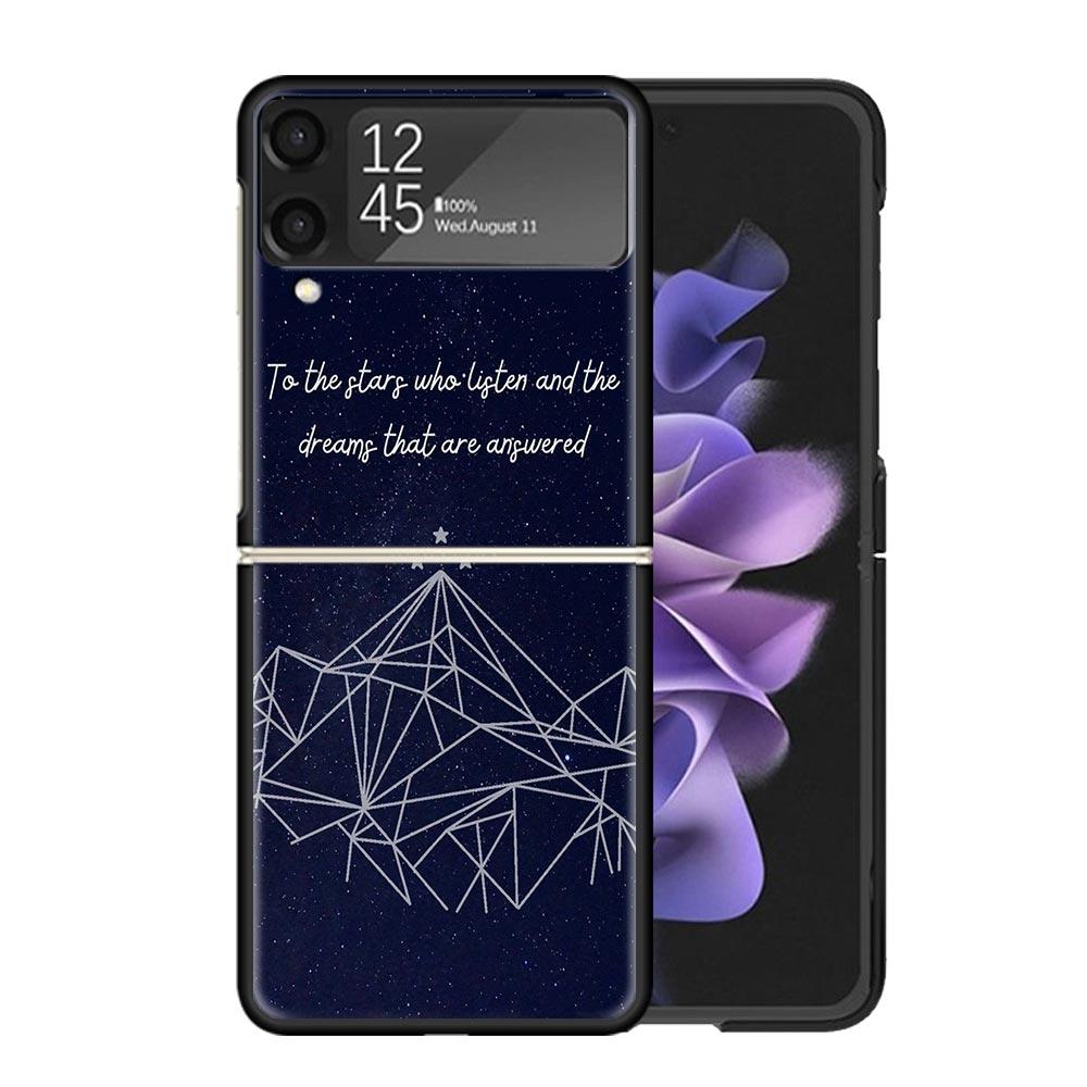 A Court of Mist Fury Sarah J Maas Cases For Samsung Galaxy Z Flip 4 5 6 7 3 Z Flip7 Flip6 Flip4 Flip5 Flip3 5G Hard Shockproof F