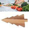 Xmas Tree Shaped Cutting Board Wooden Food Bread Serving Tray Sushi Board for Restaurants Homes Hotels