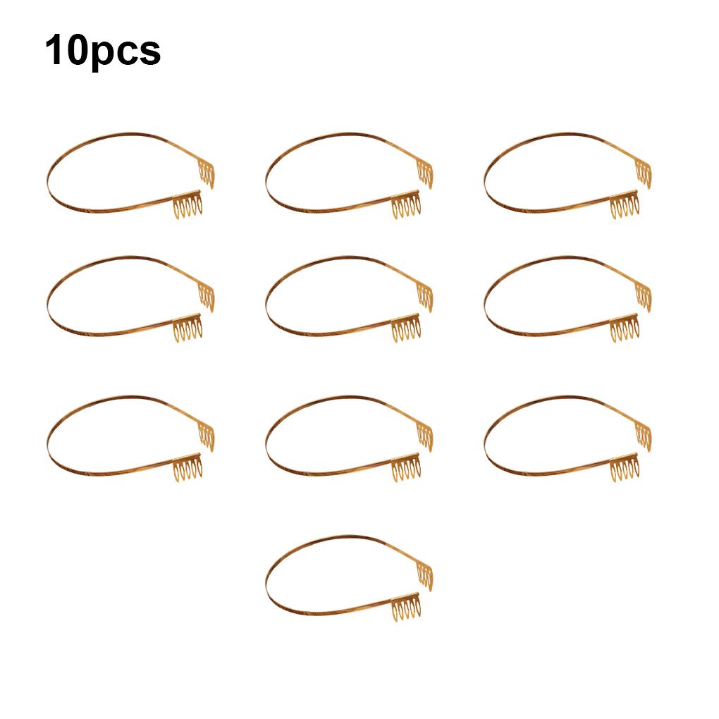 10 Pieces Women Simple Design Casual Style Headband Girls Metal Hairband Party Traveling Headwear Birthday Gift