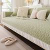 Cream Wind Pure Cotton Sofa Cushion Universal Non-Slip In All Seasons  New Leather Sofa Cover Fixed Backrest Cover Cloth Towel