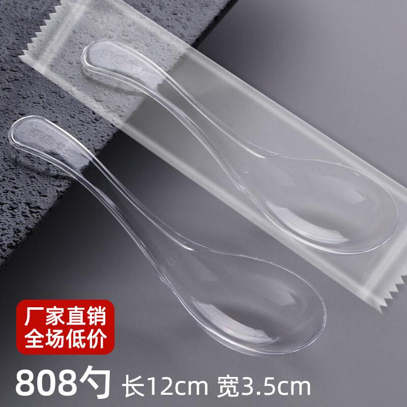 KASHICONG Disposable Hard Plastic Spoons