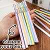 Custom Text Pencils,Personalized Pencils For Kids,Customized Birthday Pencils,Customizable Cute Pencils,