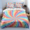 "Colorful Starburst Home Decor Set" Bedding Set with 1 Duvet Cover 2 Pillowcases Single Double King Queen, Gift