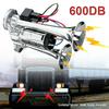 600DB Car Air Horn Super Loud 12V Auto Air Horn Double Tube Trumpet Air Horns for Car Boat 12V Vehicles