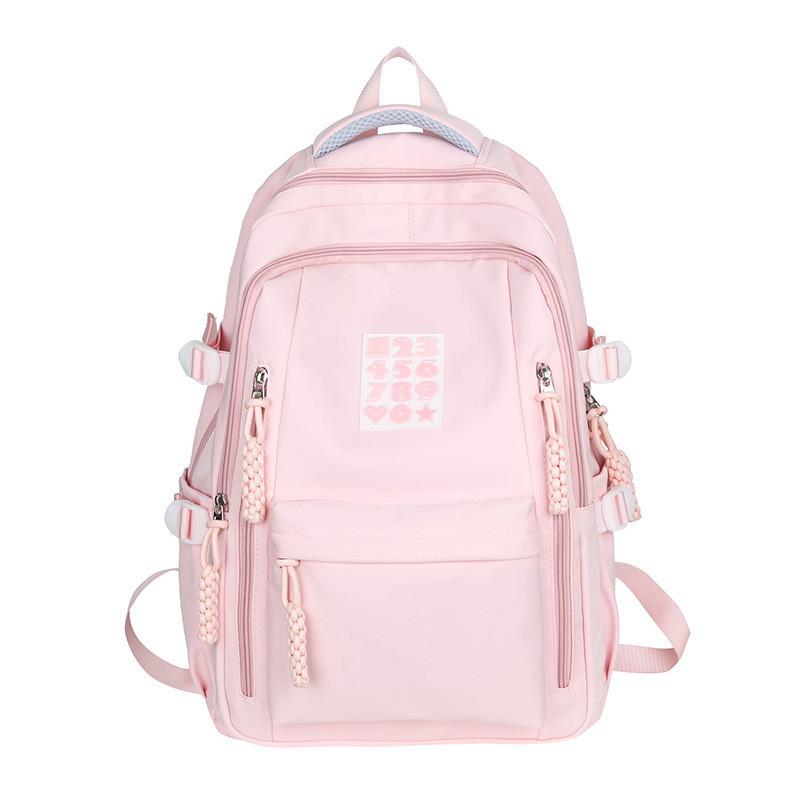 Cute Japanese Style Nylon School Backpack For Girls Boys High Capacity Lightweight