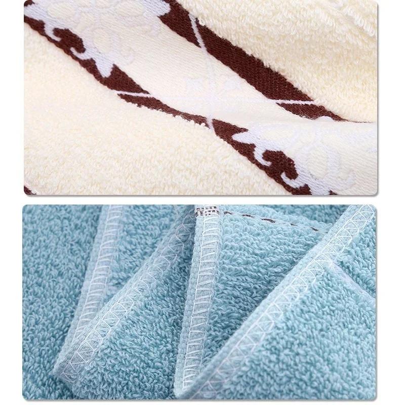 1PC Soft Cotton Bath Towel Beach Home Face Towel Adults Bathroom Absorbent Towels 35x75cm