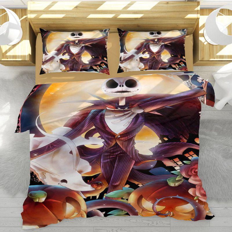 Luxuriöses 3-teiliges The Nightmare Before Christmas Bettwäscheset für ultimativen Komfort