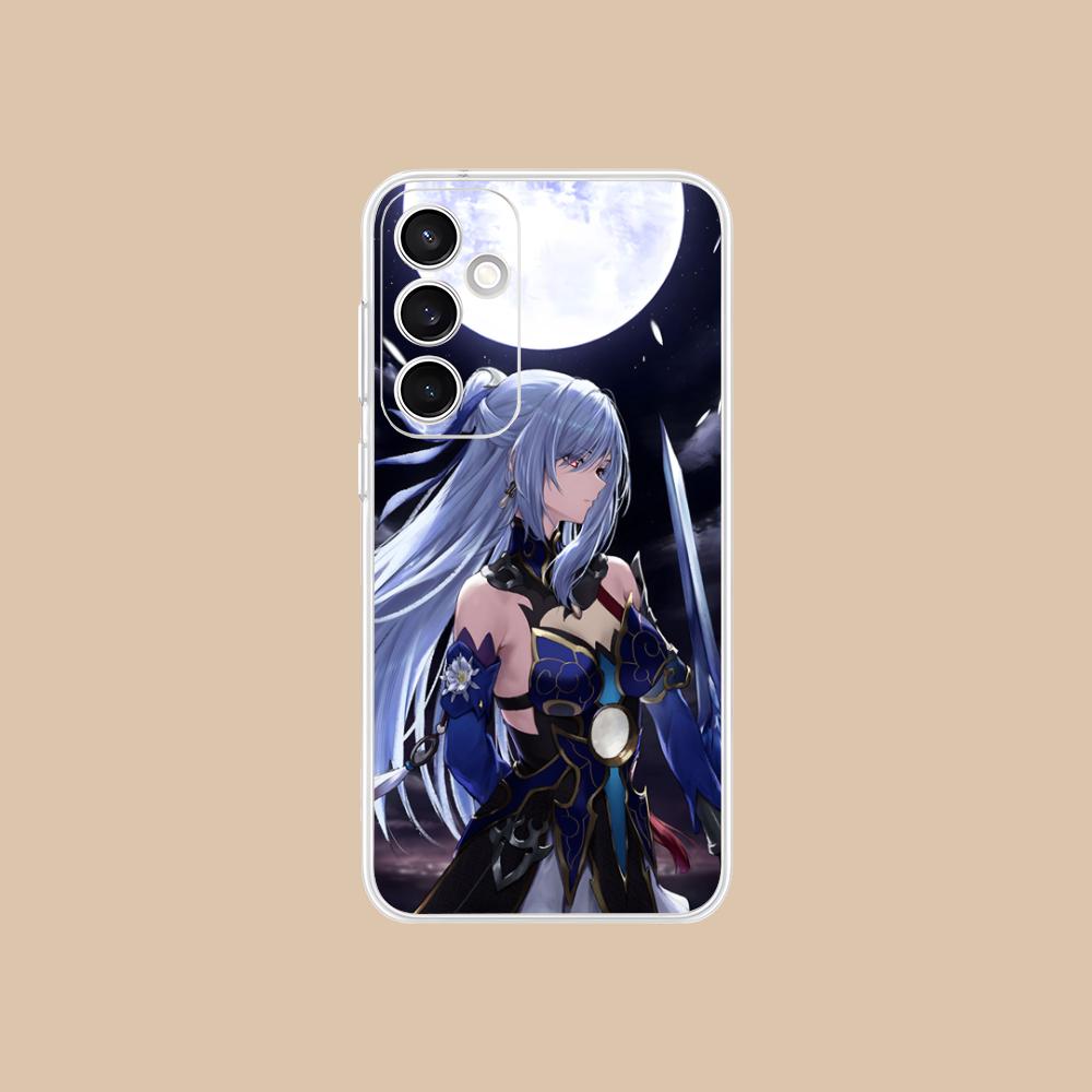 HSR Jingliu Clear Mobile Phone Case for Samsung Galaxy S25 S24 S23 S22 S21Plus FE Ultra Colorful Cover