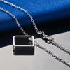 925 sterling silver 16-30 inch exquisite square pendant necklace for women's fashion wedding jewelry party gifts