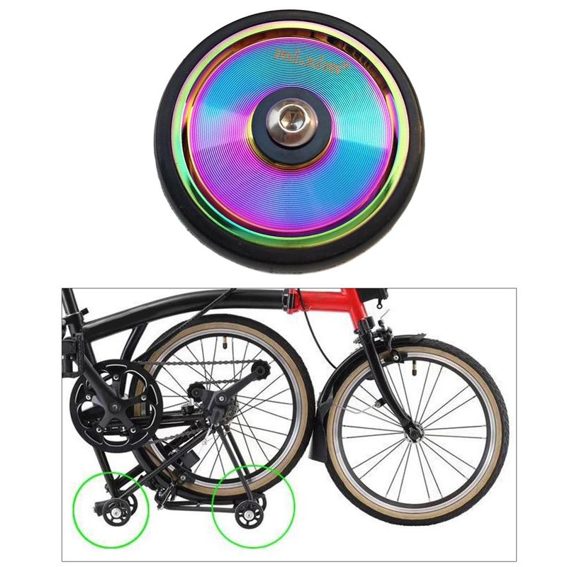 High Strength Mudguard/Fenders Wheel for Brompton Folding S Aluminum Alloy Folding Bike Wheels with Steel Ball Bearing Hub