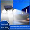 Three-Head Solar Wall Light, 260 LED, Motion Sensor Outdoor Garden & Street Lighting